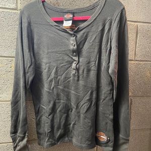 Harley Davidson xl waffle shirt